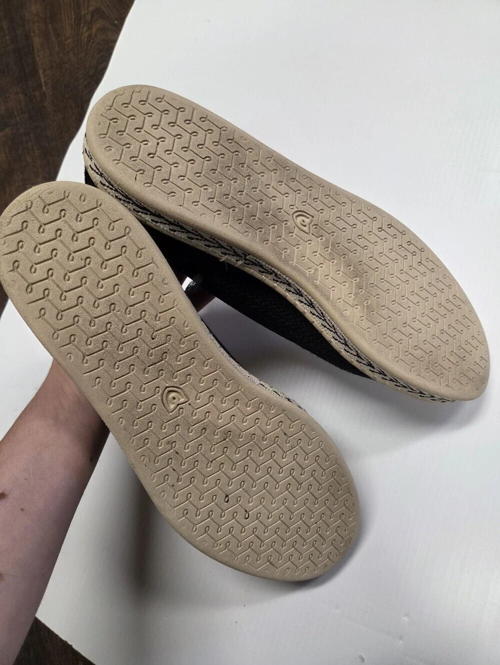 Rothy’s Women’s Boardwalk Espadrille Flats Black Knit Size 11.5